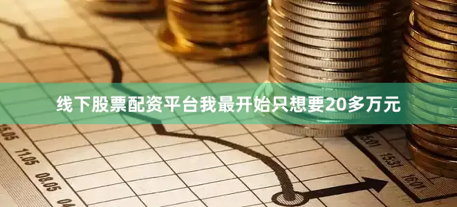 线下股票配资平台我最开始只想要20多万元