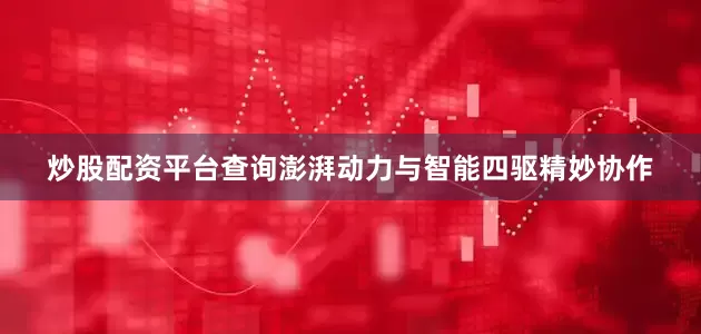 炒股配资平台查询澎湃动力与智能四驱精妙协作